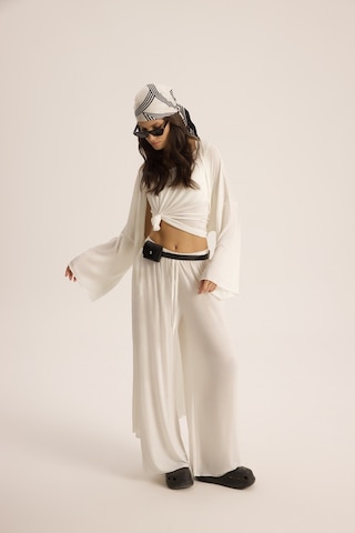 Mai Studios Co. Raina Ekru Kimono Basic Üçlü Takım Ekru