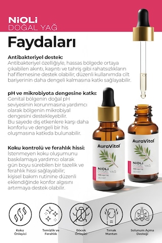 Auravital %100 Saf ve Doğal Niaouli Bakım Yağı 30 ML