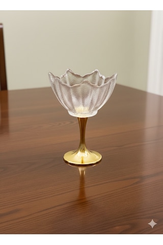 Tulip Uzun Ayaklı Sunumluk 6 Lı Gold