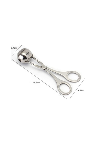 Ranyeek Stainless Steel Et Topu Kaşığı - 16.5cm Geliştirilmiş Kuru Toplama Ve Şekillendirme Aleti Diğer