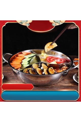 İndüksiyon Paslanmaz Çelik Çorba Tenceresi 32cm