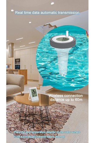 Springsun Dijital Yüzen Termometre Havuz/akvaryum : Su Sıcaklığını Anlık Ölçen Pratik Ve Dayanıklı Termometre