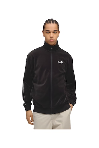 Puma Essentials Elevated Velour Track Erkek Siyah Ceket Siyah