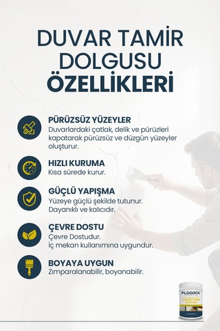 Floorix Duvar Tamir Dolgusu 1 Kg