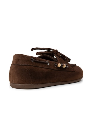 Deery Kadın Kahverengi Bağcıklı Loafer Ayakkabı - K2903zkhvm01