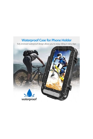 Mtb Elektrikli Bisiklet Su Geçirmez Dokunmatik Ekran Telefon Kılıfı Motosiklet Bisiklet Gidon Dağı Cep Telefonu Tutucu Çok Renkli