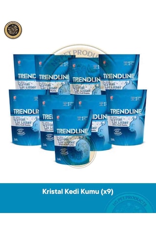 Trendline Silika Kristal Kedi Kumu 3,6l X 9 Adet