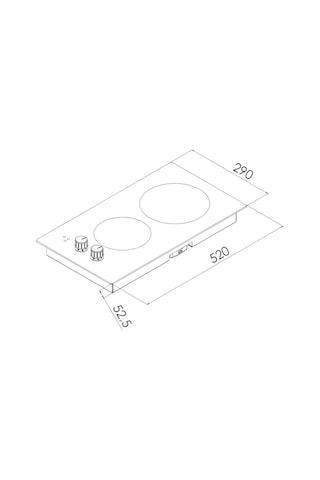 Kumtel V3-02 Vitro Seramik Ankastre Domino Ocak