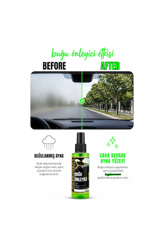 Araç Buğu Önleyici Sprey Araç Motorsiklet Ve Araba Cam Bugu 125 ML