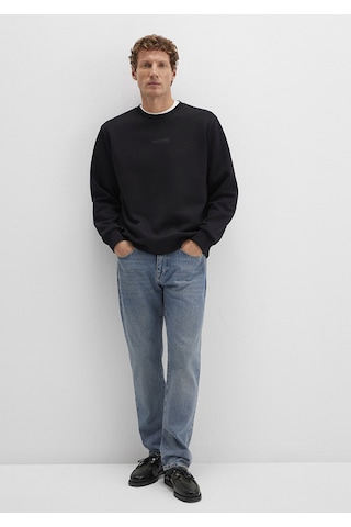 Mavi - Mavi Jeans Detaylı Siyah Sweatshirt 0s10586-900 Siyah