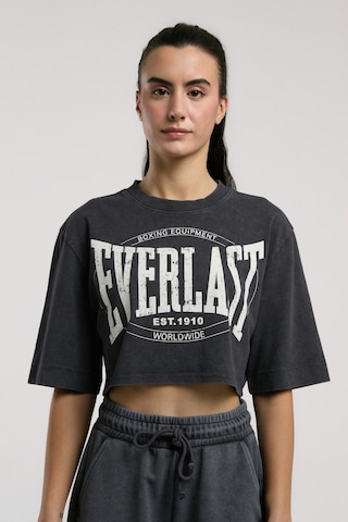 Everlast Authentic Boxing Wmn Antrasit Kadın Crop Tişört Antrasit