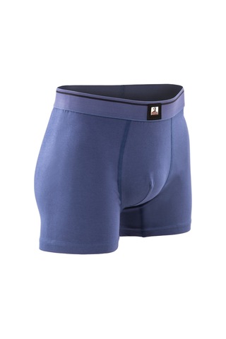 3 Lü Redzone Pamuk / Lycra Indigo Erkek Boxer