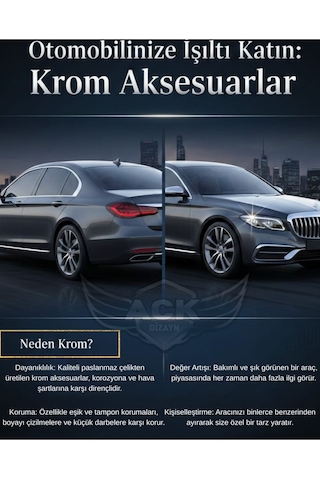 Transit 2014 Ve Üzeri Krom Ayna Kapağı 2 Prç Paslanmaz Çelik