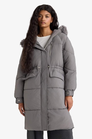 Defacto Su Geçirmez Regular Fit Kapüşonlu Fermuarlı Parka F2965ax25wngr490 Gri-gr490