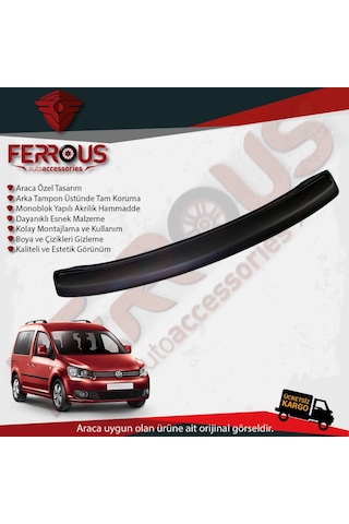 Volkswagen Caddy Arka Tampon Üstü Koruyucu 2004 2015 Model N11.1917