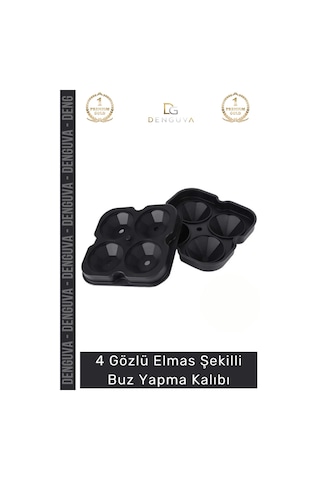 Buzkalıbı Silikon Kokteyl Sunum Gı Uyumlu Esnek Dayanıklı Elmas Şekilli Buz Yapma Kalıbı Buzluk Çok Renkli