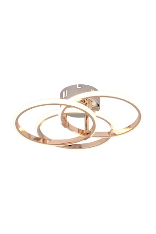 Pl 07 3 Model Gold 3 Renkli Salon Ve Oturma Odası İçin İdeal Alüminyum Avize, 40x15 Gold