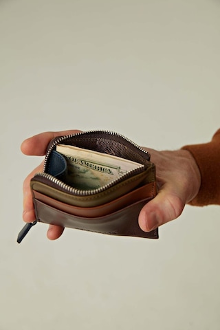 Seward Erkek Kahve Plus Color Deri Cep Tasarım Fermuar Kapamalı Rfid Korumalı Kartlık Kahverengi