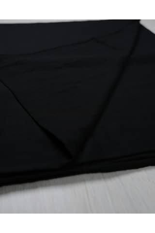 Luluscarf Rami Pamuk Düz Renk Yumuşak Tesettür Şal Siyah