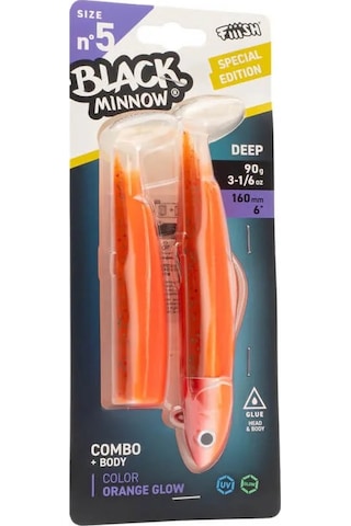 Fiiish Black Minnow Bm160/5 Bm3178 Combo Deep 16cm 90gr Orange Glow
