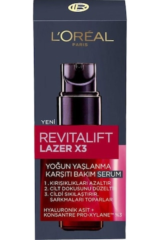 L'Oreal Paris Revitalift Lazer x3 Yoğun Yaşlanma Karşıtı Cilt Bakım Serumu 30 ML
