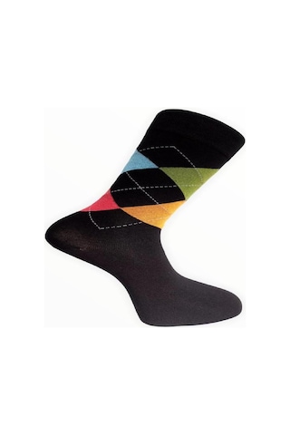 LASTİKSİZ DİKİŞSİZ PAMUK ÇORAP - Karışık Gri