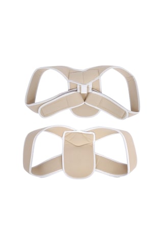 Ayarlanabilir Üst Arka Omuz Desteği Duruş Düzeltici Yetişkin Korse Omurga Brace Sırt Kemeri, Boyut: S Ten Rengi