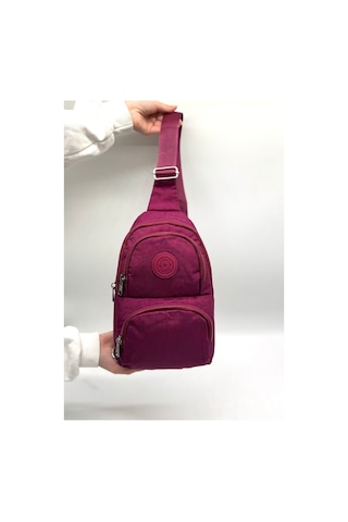 Su Geçirmez Kumaş Bordo Unisex Body Bag Çapraz Omuz Çantası Boro