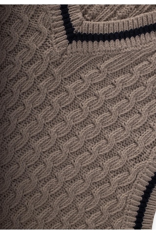 Saş Örgü Triko Süeter 3-9 Yaş Bej Bej