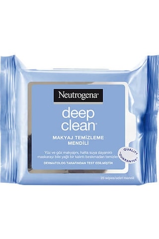Neutrogena Deep Clean Makyaj Temizleme Mendili 25'li