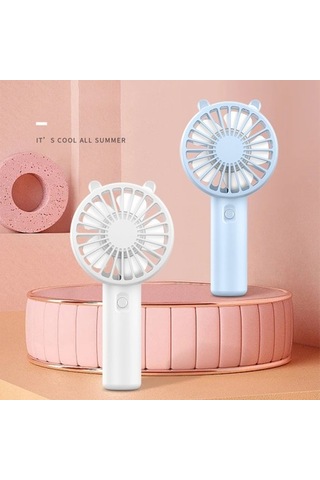 Cacaotaşınabilir El Fanı Mini Soğutma Fanı Usb Sessiz Soğutucu El Fanı 5692 Pembe