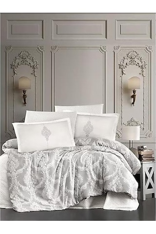 Çift Kişilik Ranforce Yorgan Kaldera 1 Bej Çok Renkli