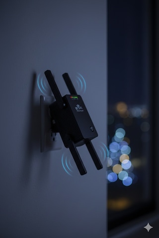 300 Mbps Wifi Sinyal Güçlendirici Siyah Router Repeater Access Point Kablosuz Ağ Genişletici Cihaz