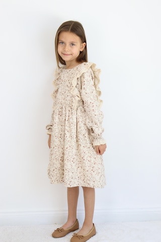 Miababy Rosetan Keten Elbise 1-8 Yaş SOMON