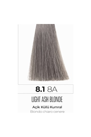 Dna Saç Boyası Kalıcı Profesyonel Krem Boya Yoğun Pigment & Parlaklık 8.1 Açık Küllü Kumral 100ml