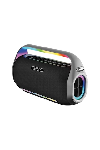 Shaza SS4504/BK 250W Ses Çıkışı Mikrofonlu Taşınabilir Bluetooth Hoparlör