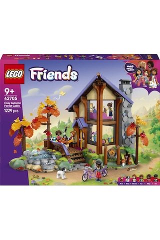 LEGO® Friends Şirin Sonbahar Orman Kulübesi 42705 - 9 Yaş ve Üzeri Çocuklar için Mini Bebek İçeren Oyuncak Yapım Seti (1229 Parça)