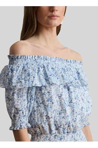 Lauren Ralph Lauren Beyaz Kadın Kayık Yaka Elbise 200p08959