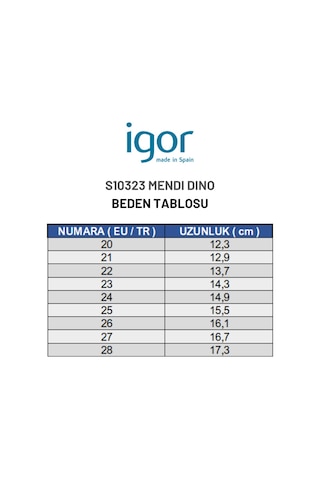 Igor MENDI DINO Çocuk Mavi Çizme