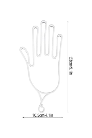 Geeksen Golf Eldiven Tutucu Abs Malzeme Eldiven Şekli Koruyucu Ve Kurutucu Aksesuar Beyaz, 2 Adet Beyaz