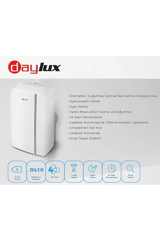 Daylux Mobil Tip Klima Beyaz