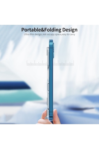 Novahub 5 Kad. Alüminyum Telefon & Tablet Desteği - Taşınabilir, İnce, 13.1x7x0.3cm