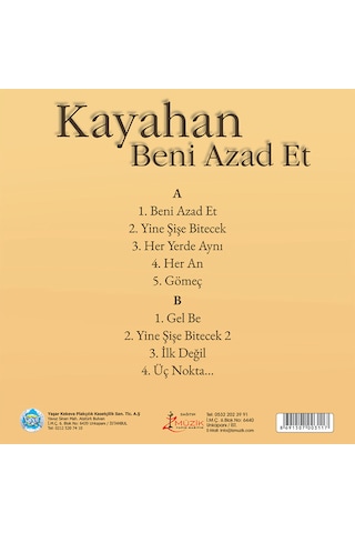 Plak - Kayahan / Beni Azad Et