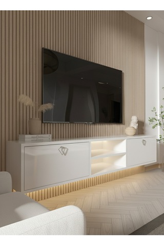 Resital Tv Ünitesi S1830-1 Beyaz Beyaz