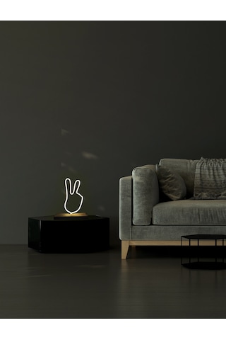 Victory Wil Figürlü Günışığı Neon Gece Lambası Çok Renkli