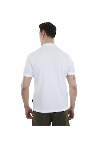 Alpinist Edge Erkek Polo T-shirt Beyaz 001