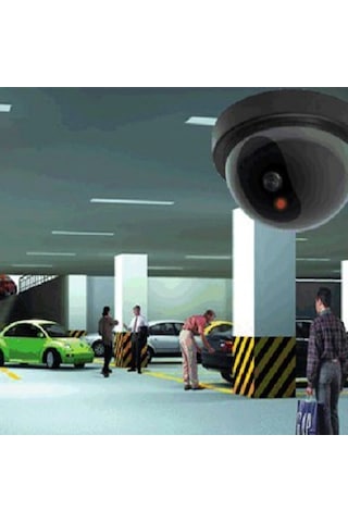 Kamera Hareket Sensörlü Kırmızı Led Işıklı Montaj Dahil Güvenlik Caydırıcı Dome Kamera Çok Renkli