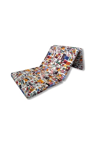 Lüks Katlanır Yatak 70x180x6 Cm Sünger Love Desen