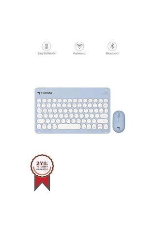 Torima TMK 08 Optik Kablosuz Bluetooth Klavye  Mouse Seti