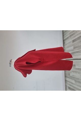 Neden Tekstil Kadın Kırmızı Kapüşonlu Oversize Süveter